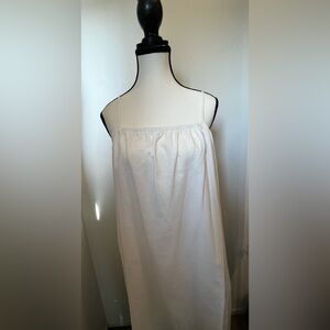 White Linen Flowy Dress